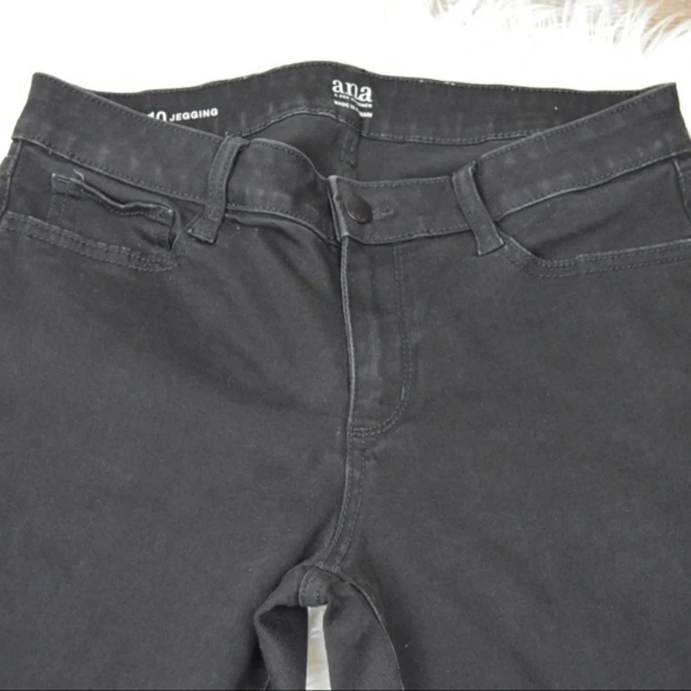 A New‎ Approach a.n.a. Black Stretchy Mid-Rise Jeggings, Size 10L